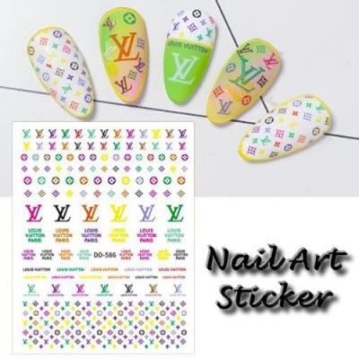 Designer Nail Art Sticker - Mickey LV