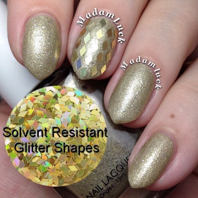 Solvent Resistant Glitter, Glitter for Nail Polish