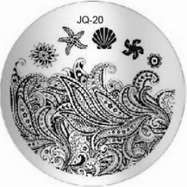 stamping plate nail art design jq-20