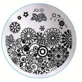 stamping plate nail art design jq-25