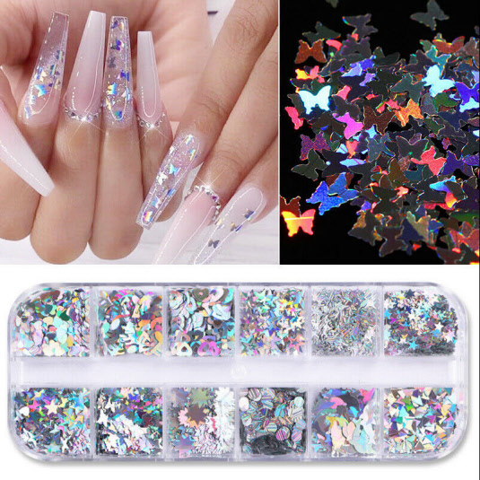 Holographic Supreme Nail Art Glitter Variety Kit