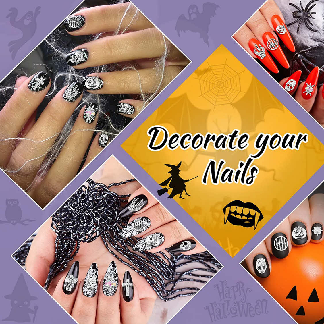 Nail Art Charm Halloween Party Mix