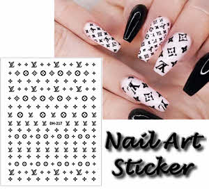 Designer Nail Art Sticker - Royal LV
